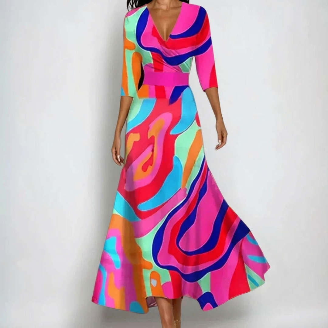 Mallory | Abito Floreale Elegante