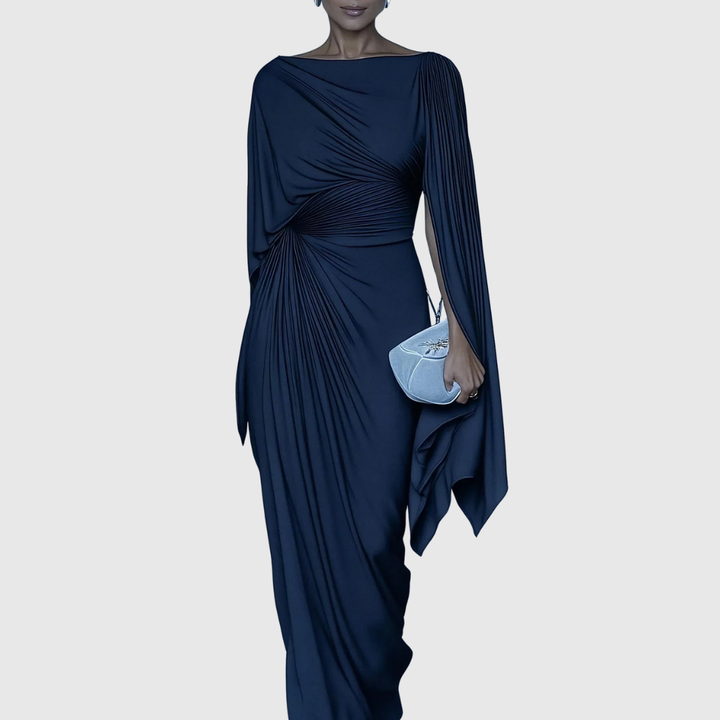 Fiona | Abito Maxi Plissettato