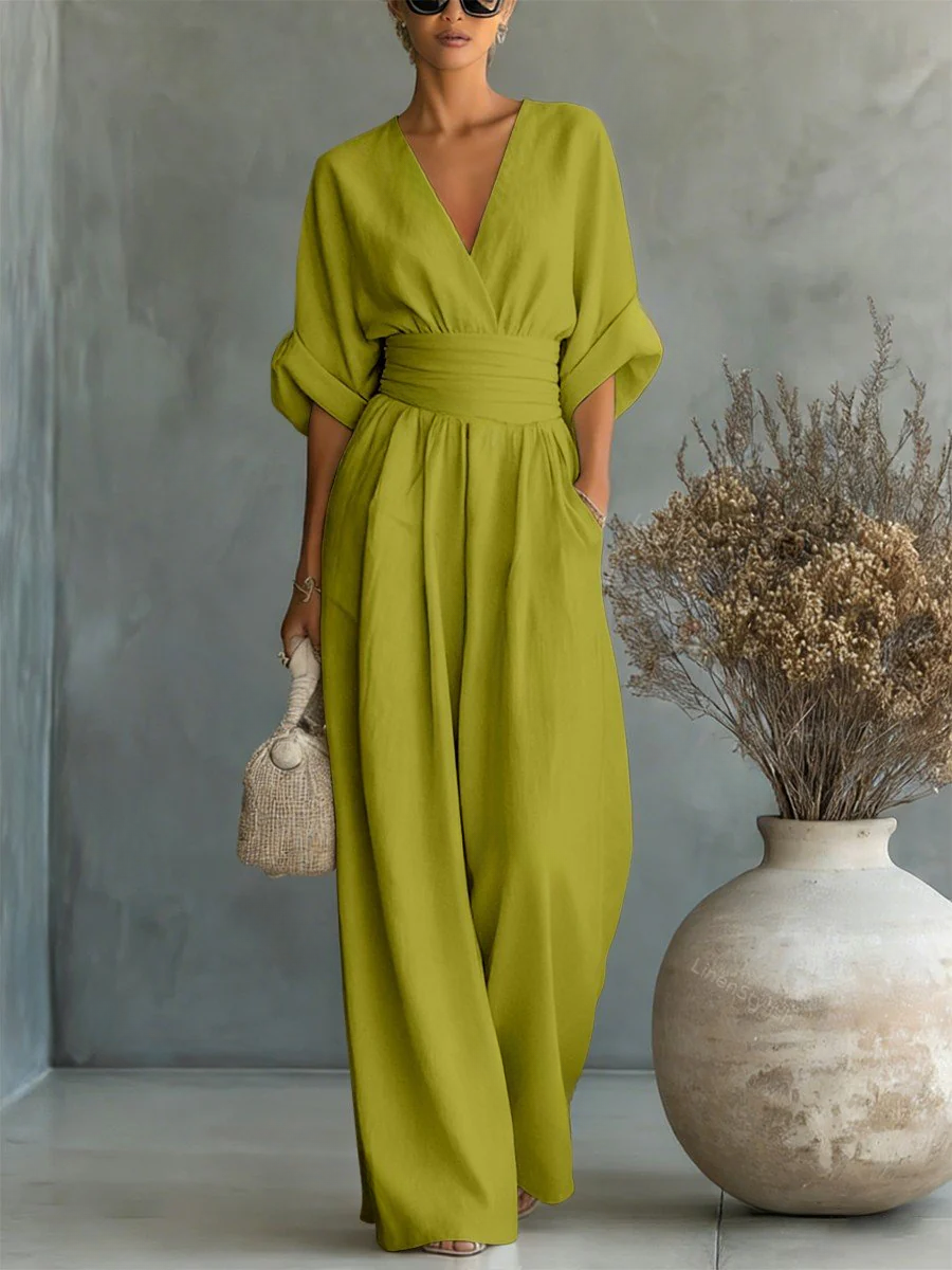Sofia | Tuta elegante con scollo a V