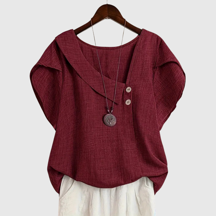 Marcelline - blusa con scollo asimmetrico, immagine 5