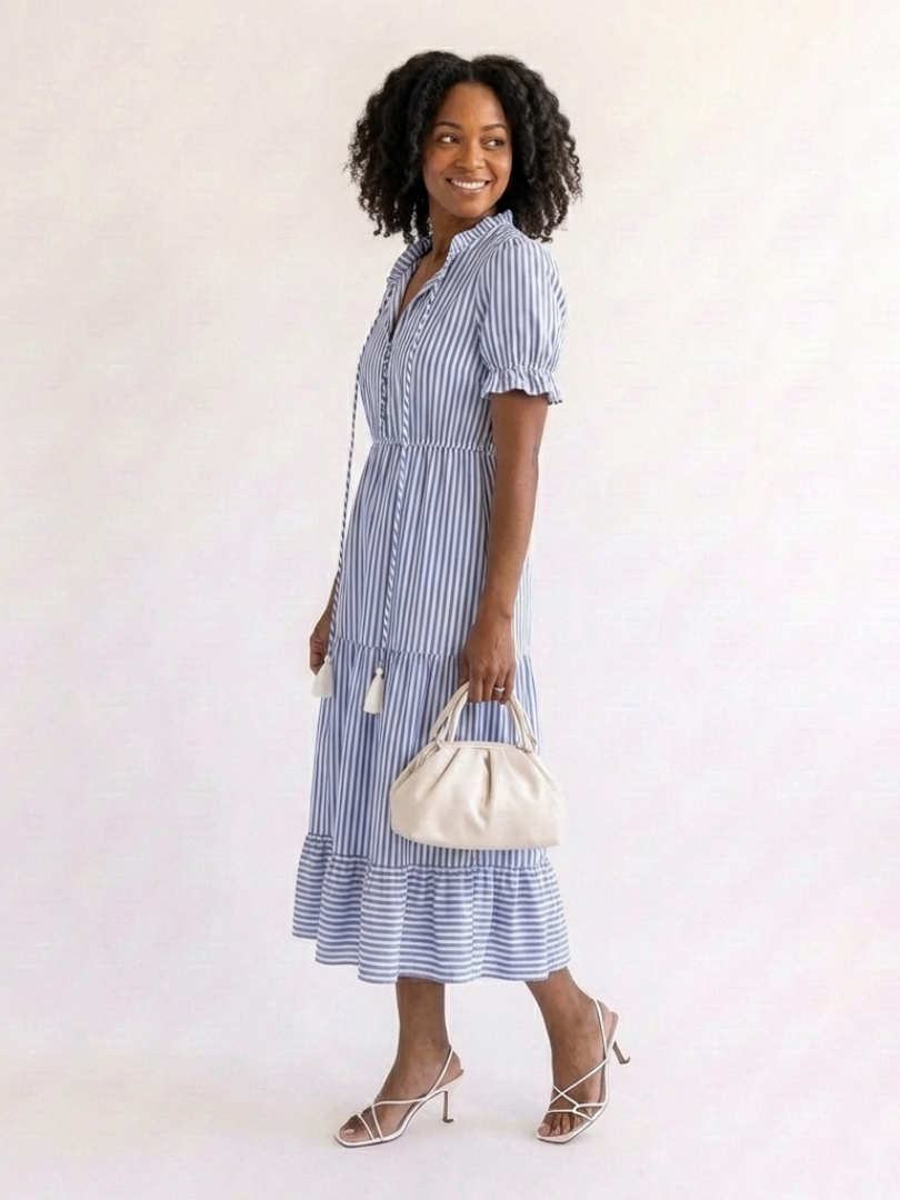 Dakota | Abito Midi a Righe