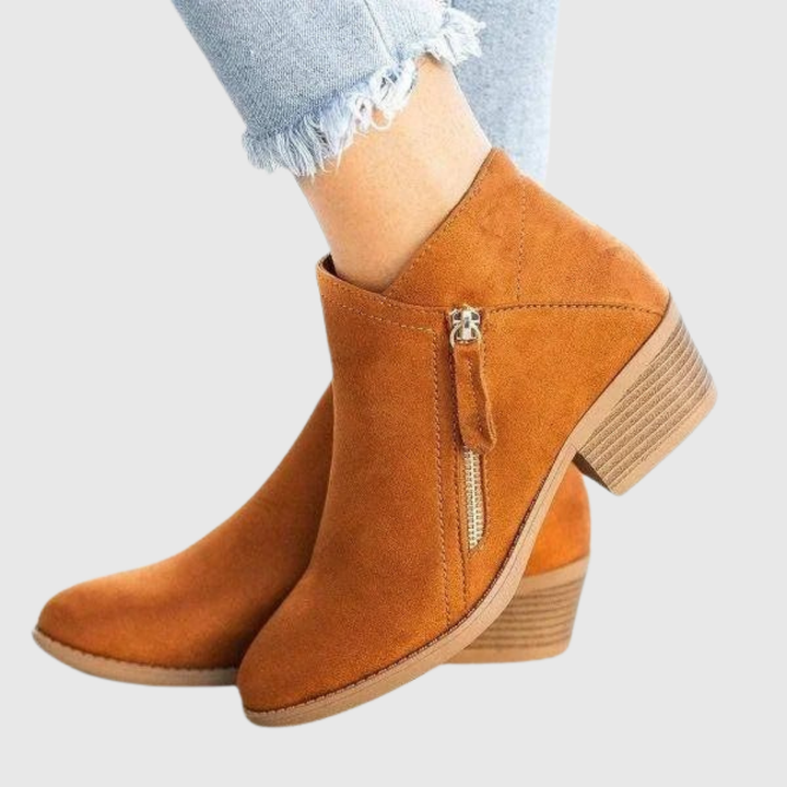 Avenya | Stivaletti in pelle con zip laterale