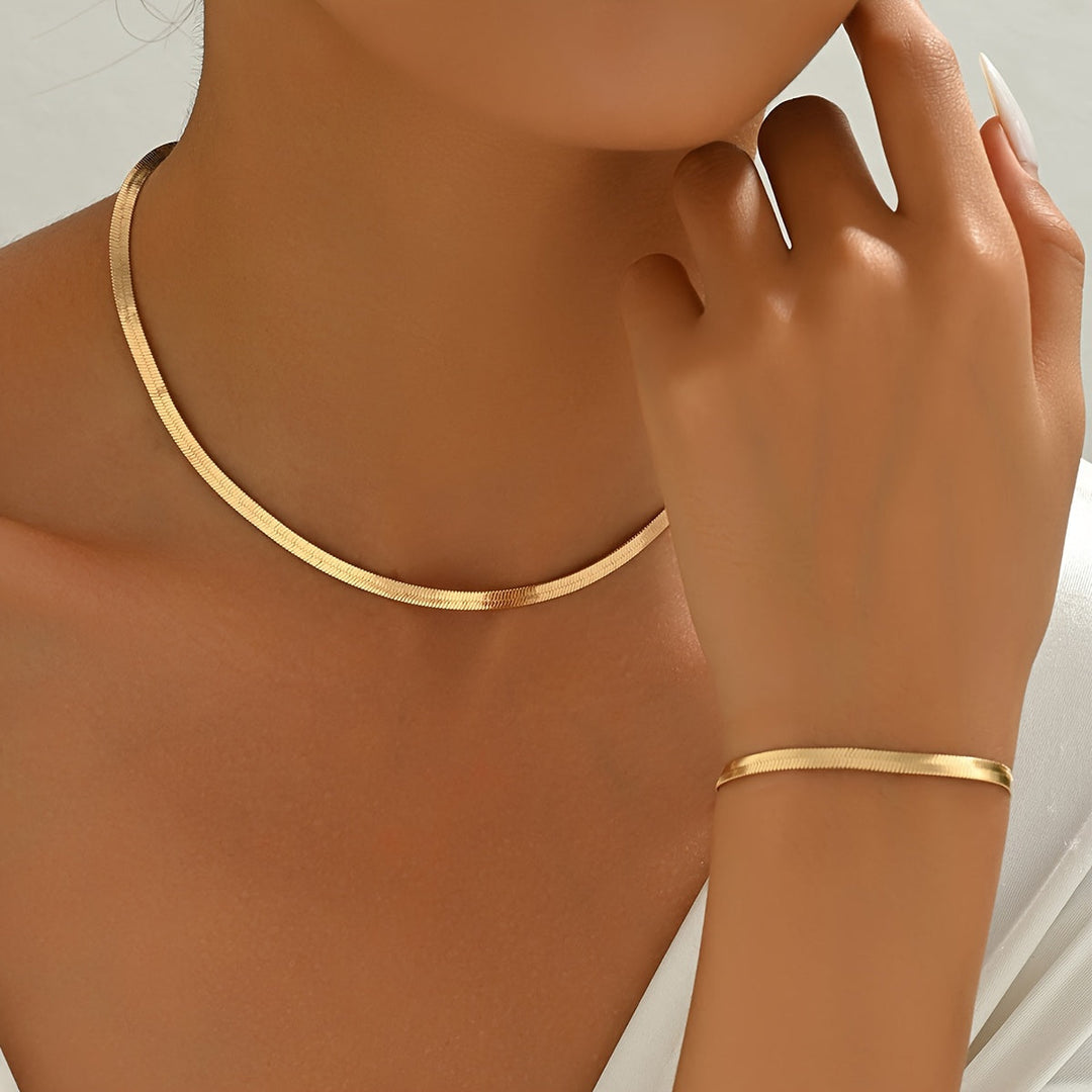 Set collana e bracciale classico