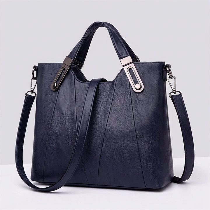 Borsa a Mano in Pelle Sienna