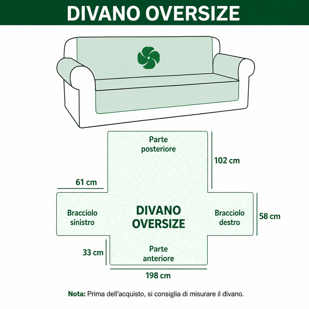 Copertura per Divano Trapuntata Rustic Haven NCU0DV9206