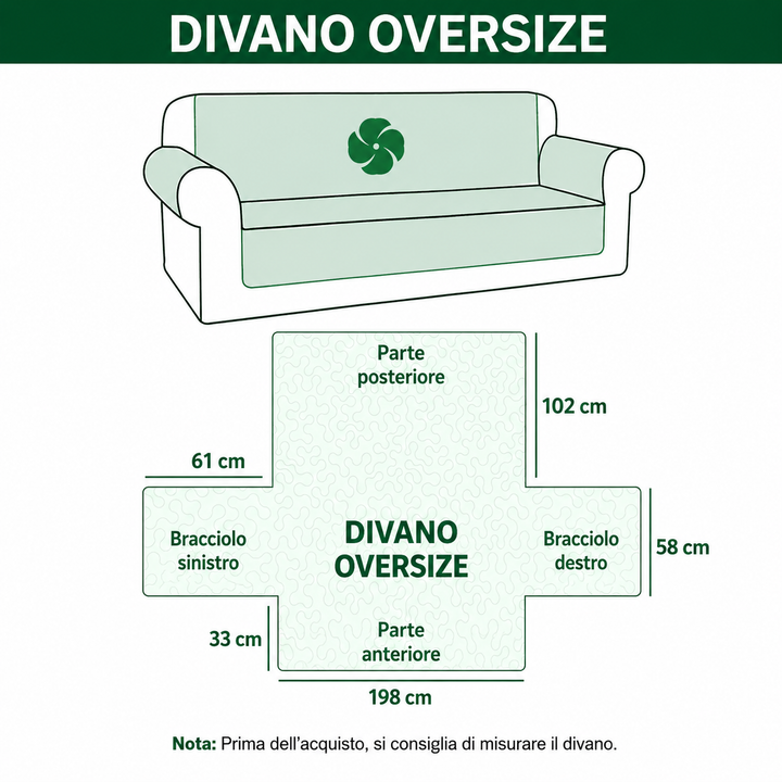Copertura per Divano Trapuntata Rustic Haven NCU0DV9206