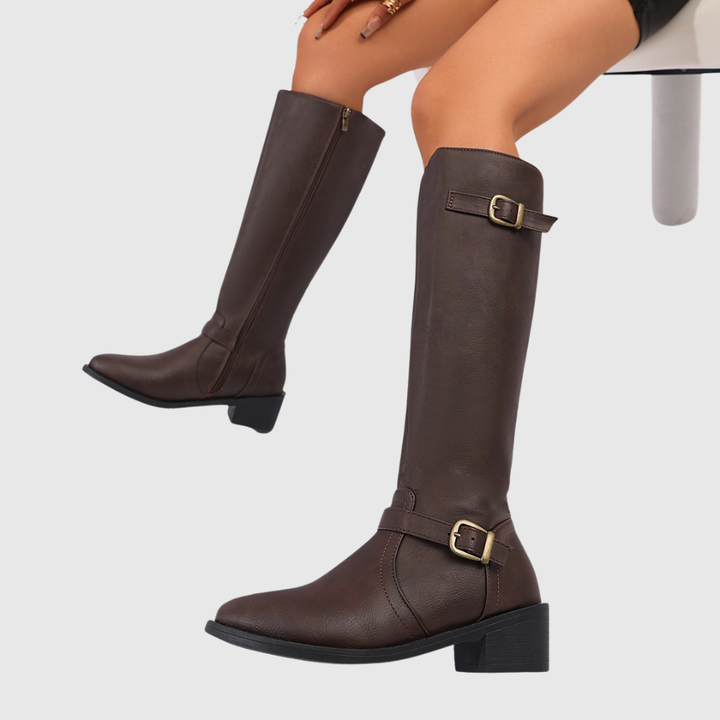Anastelle - stivali al ginocchio da donna stile equestre - Maria Milano