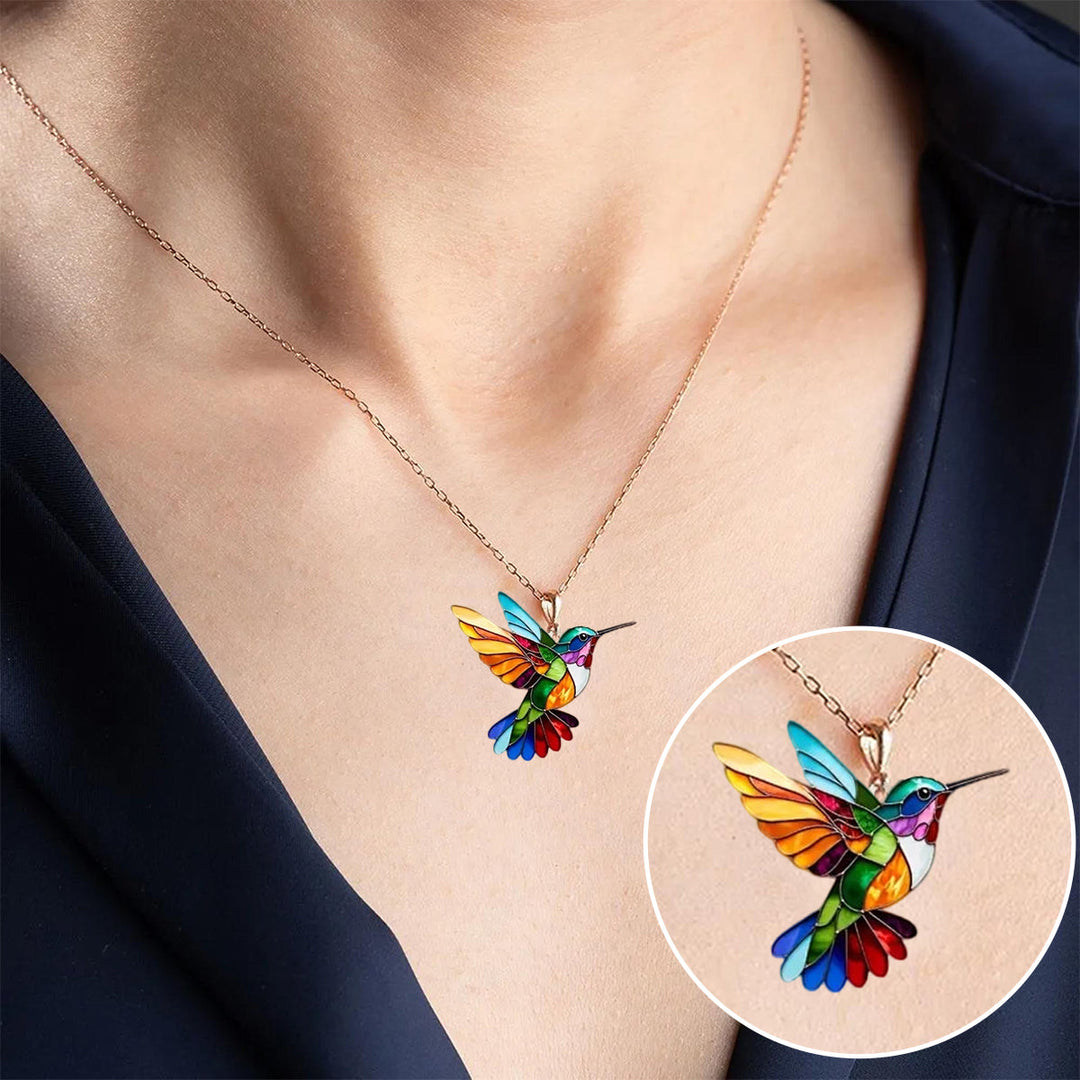 Rola - collana con colibrì