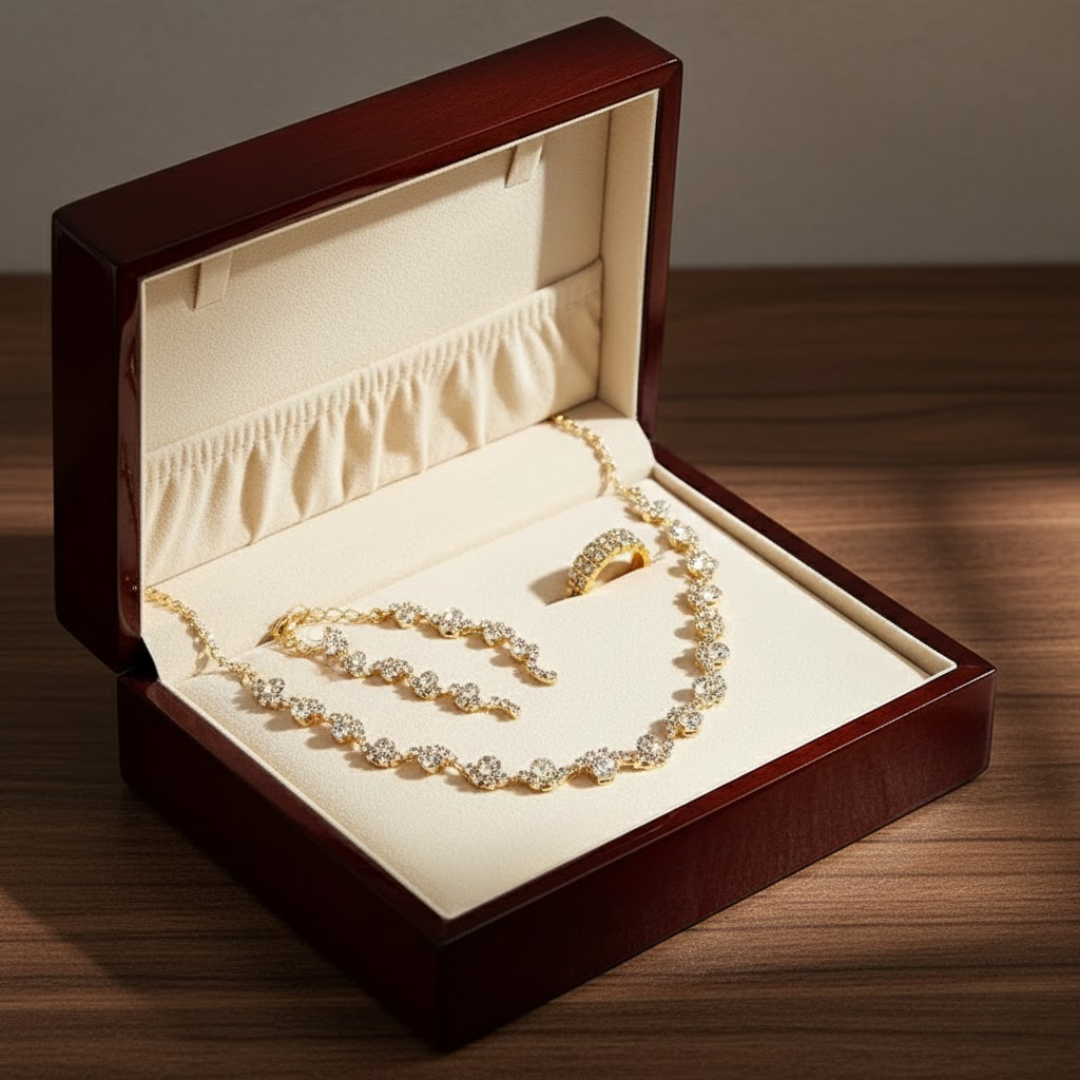 Valerine - set gioielli floreale
