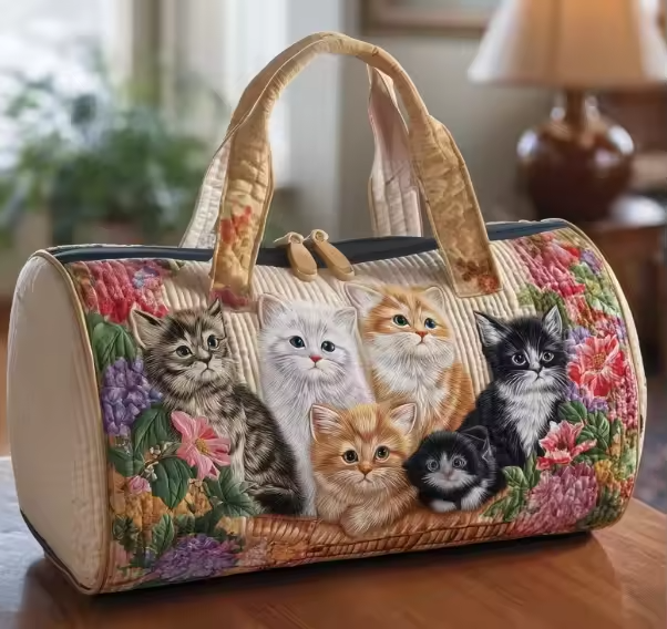 Borsa da viaggio morbida fatta a mano - Alice