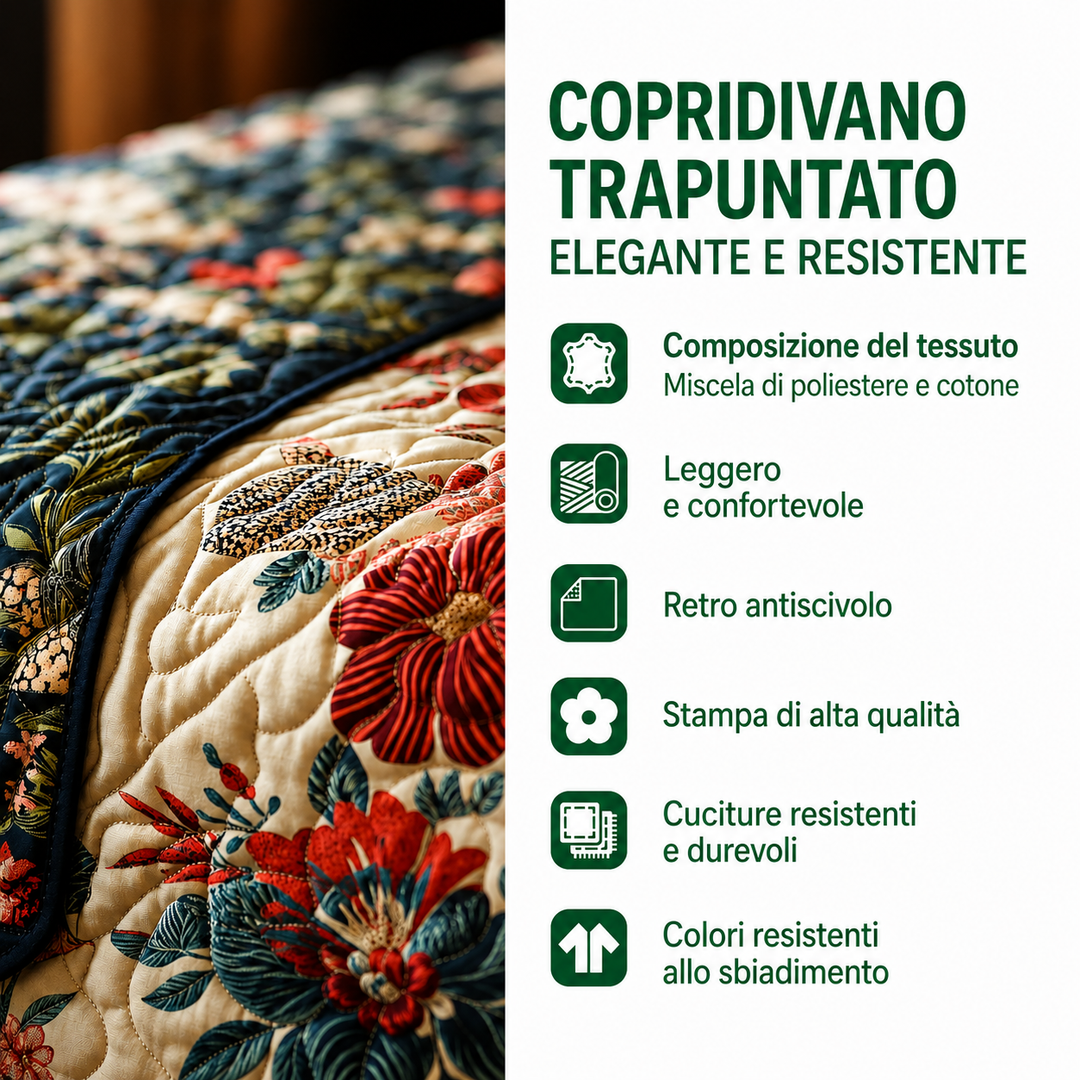Copertura per Divano Trapuntata Rustic Haven NCU0DV9206