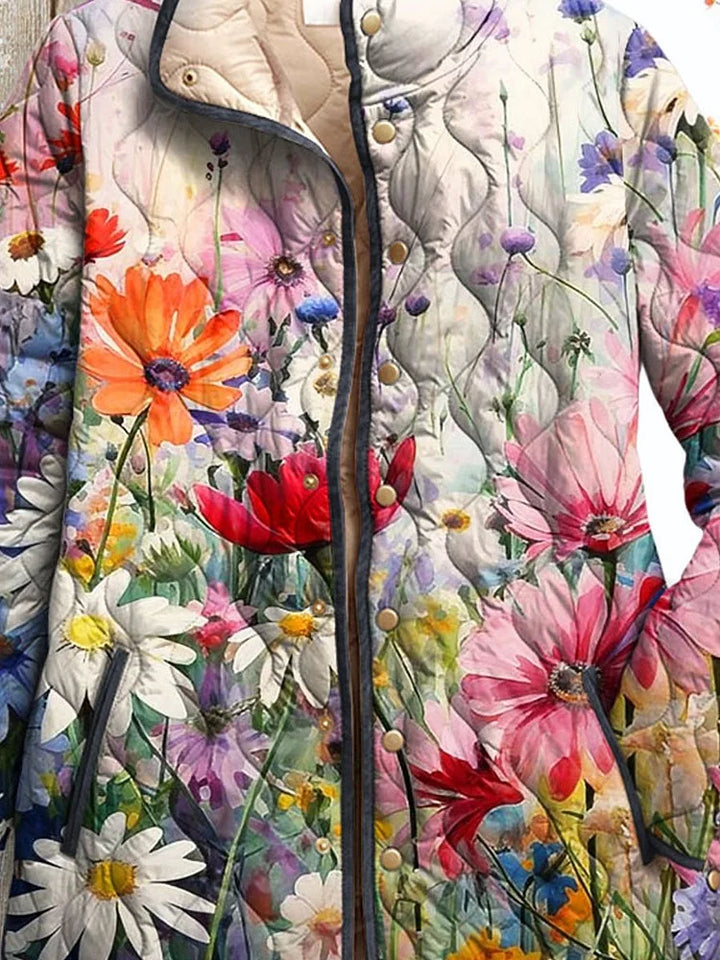Vera, giacca trapuntata dal fascino autunnale da donna - vista alternativa - Maria Milano