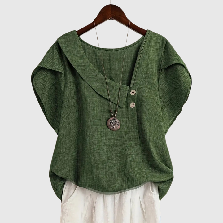 Marcelline - blusa con scollo asimmetrico, immagine 3