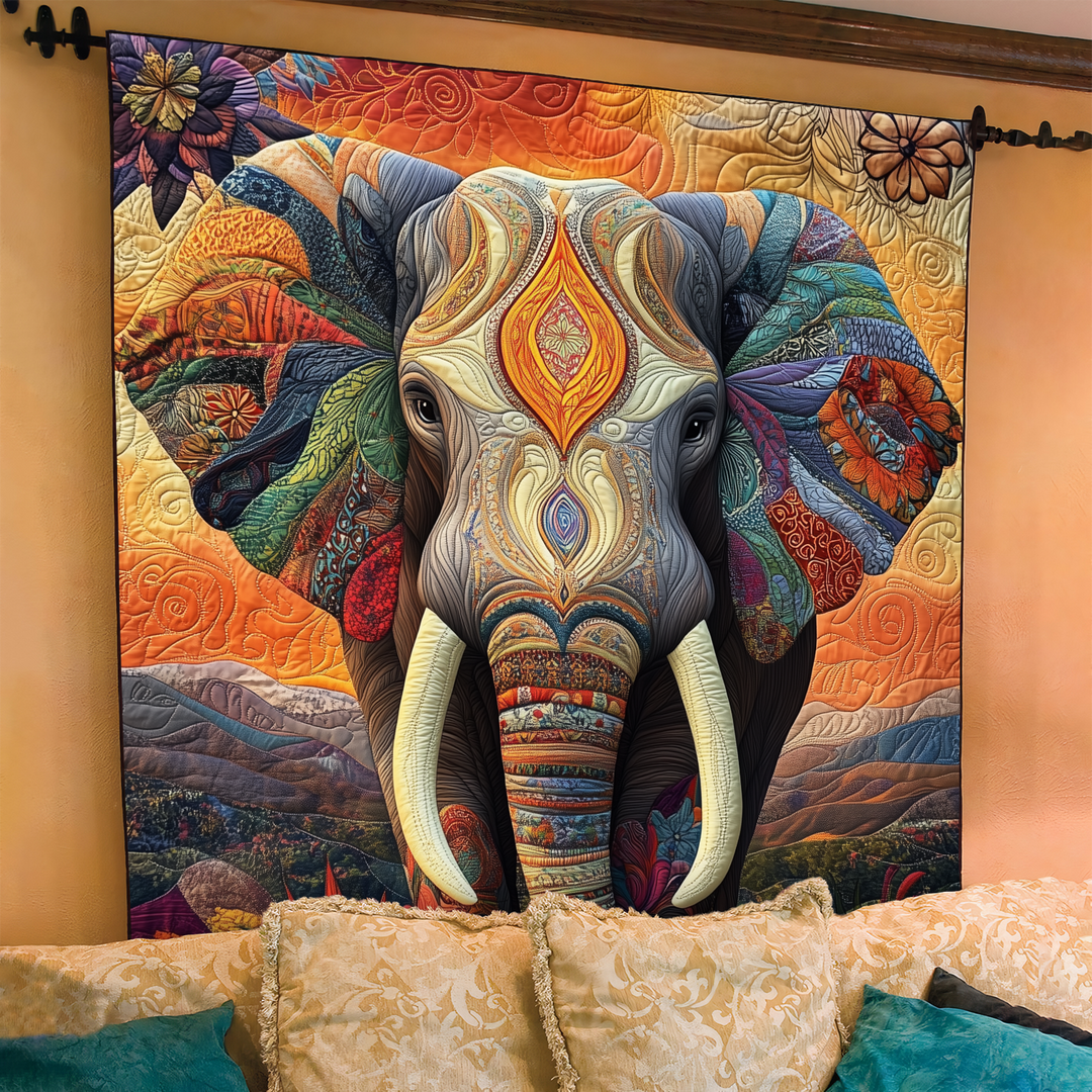 Coperta Trapuntata Elefante al Chiar di Luna NCU0DK660