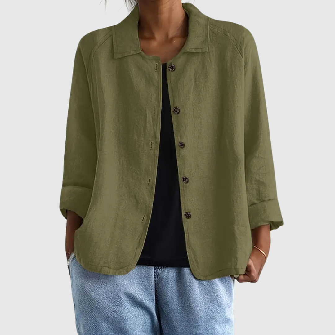 Avenya - blusa classica in cotone, immagine 8