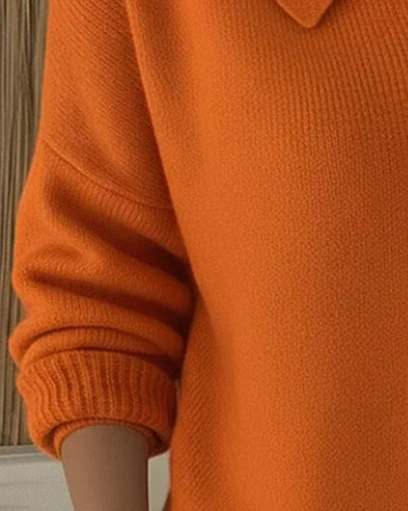 Velia | Cardigan Morbido con Collo a Camicia