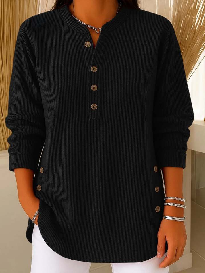 Nives | Tunica Henley Lunga con Bottoni