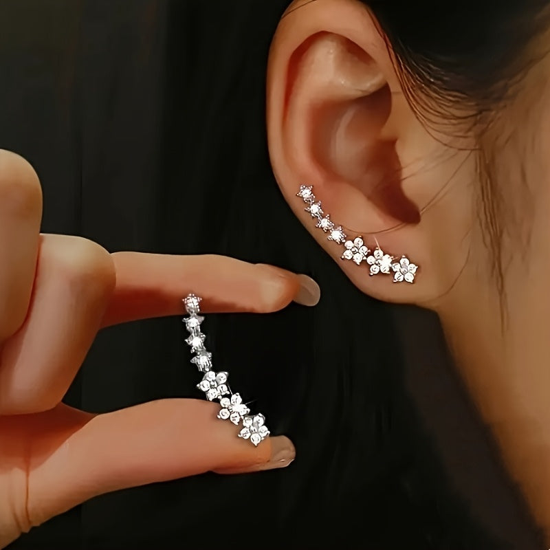 Orecchini Floreali con Cristalli da donna | Maria Milano