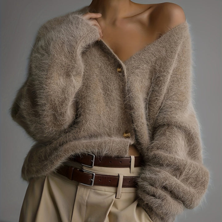 SERIAVI | CARDIGAN CON COLLO A V