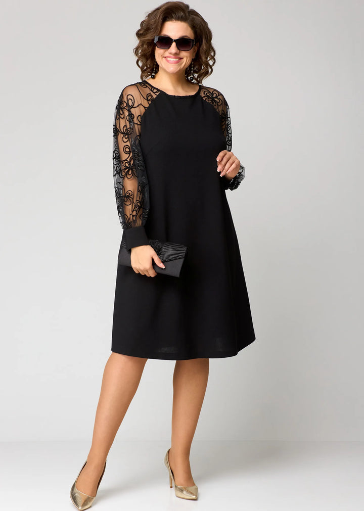 EDRIS | ABITO ELEGANTE CON MANICHE IN PIZZO