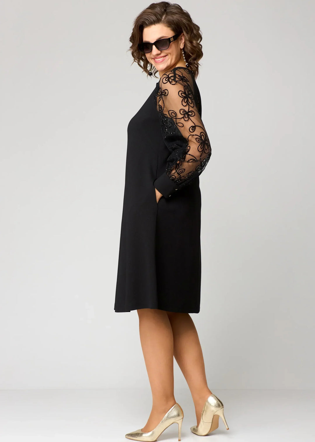 EDRIS | ABITO ELEGANTE CON MANICHE IN PIZZO