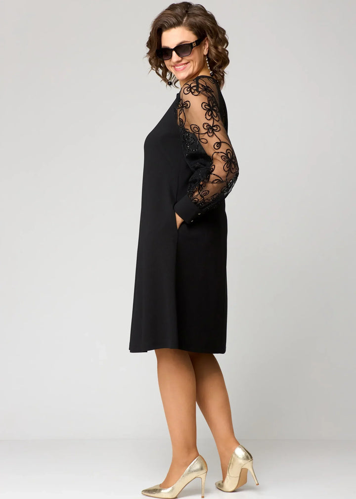 EDRIS | ABITO ELEGANTE CON MANICHE IN PIZZO