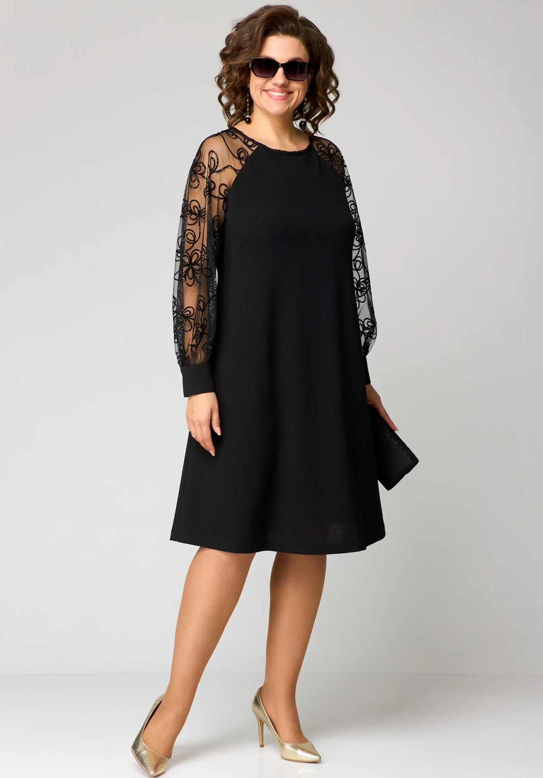 EDRIS | ABITO ELEGANTE CON MANICHE IN PIZZO