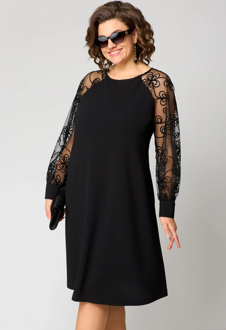 EDRIS | ABITO ELEGANTE CON MANICHE IN PIZZO