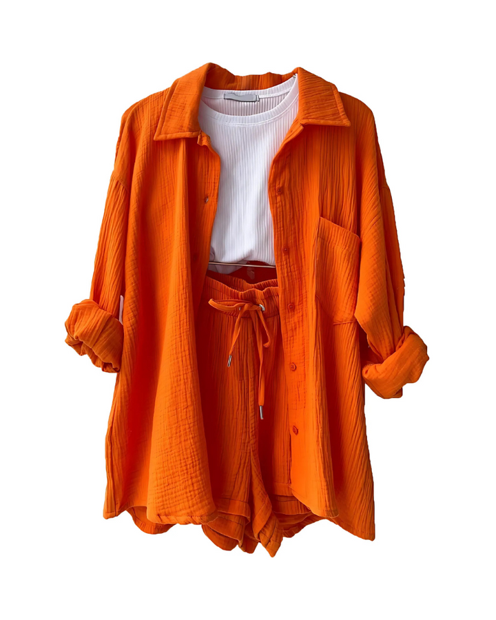 Phoebe | Set estivo in cotone con shorts