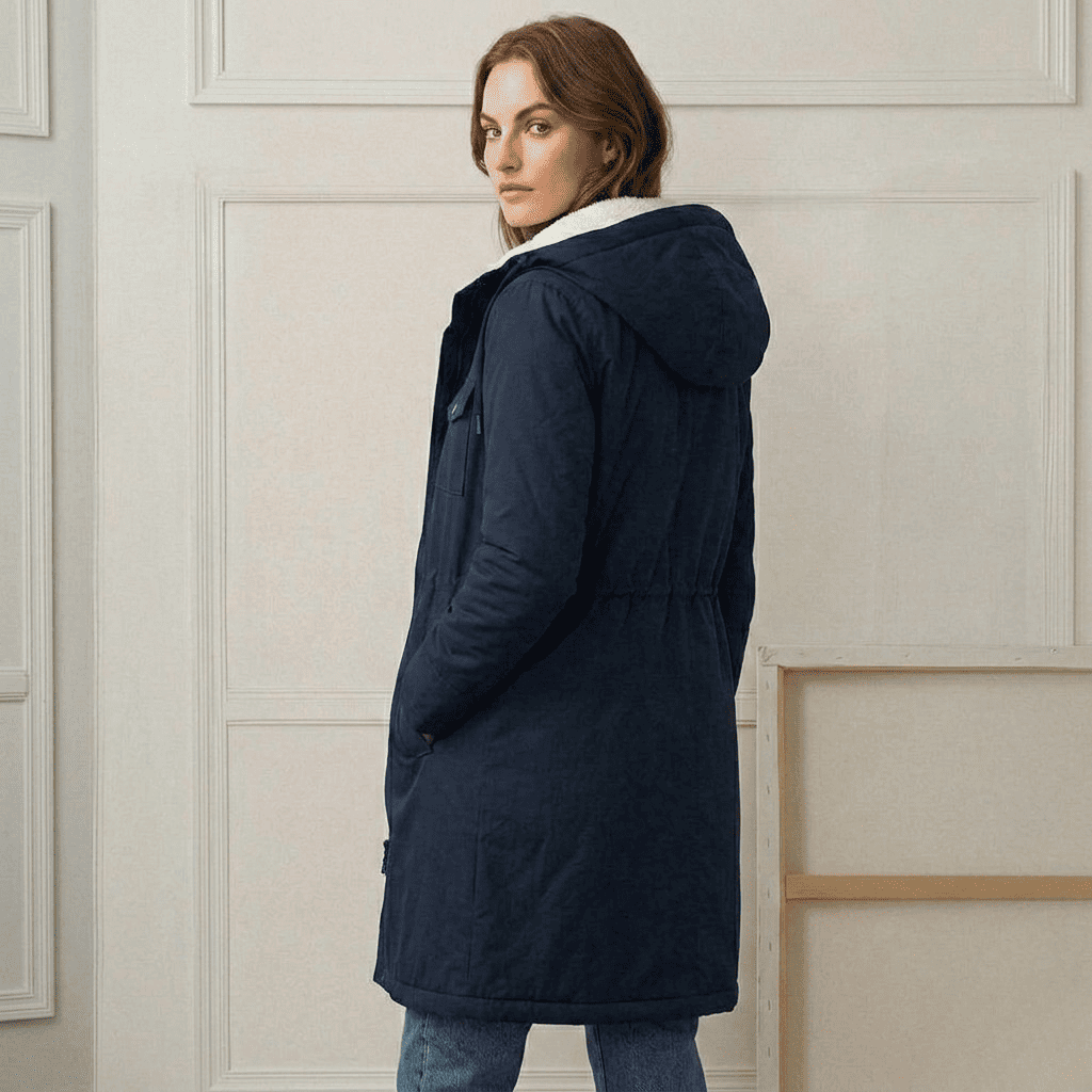Matilda - cappotto impermeabile con cappuccio da donna