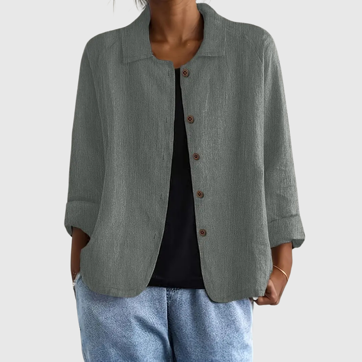 Avenya - blusa classica in cotone, immagine 9