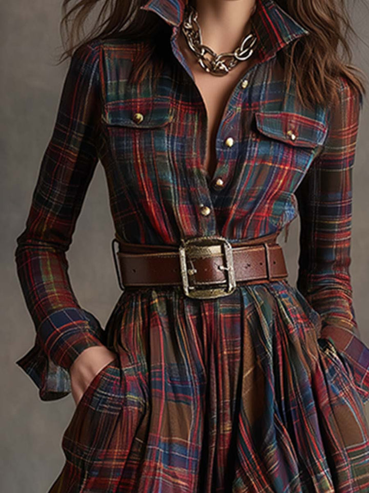 SCARLETT | ABITO CAMICIA MAXI CON CINTURA