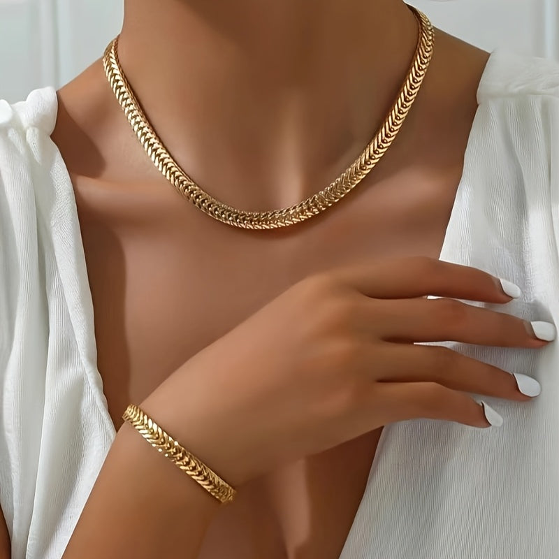 Set collana e bracciale a coda di volpe