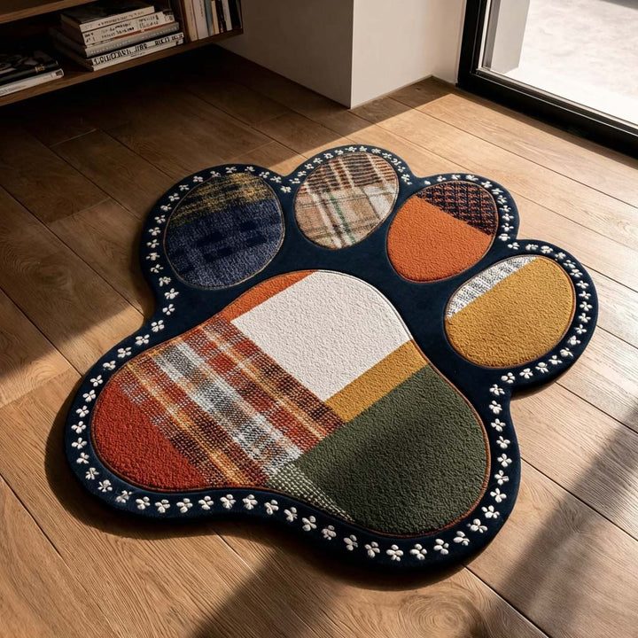 Tappeto Area Personalizzato a Forma di Zampa Astratta NCU0HH1956