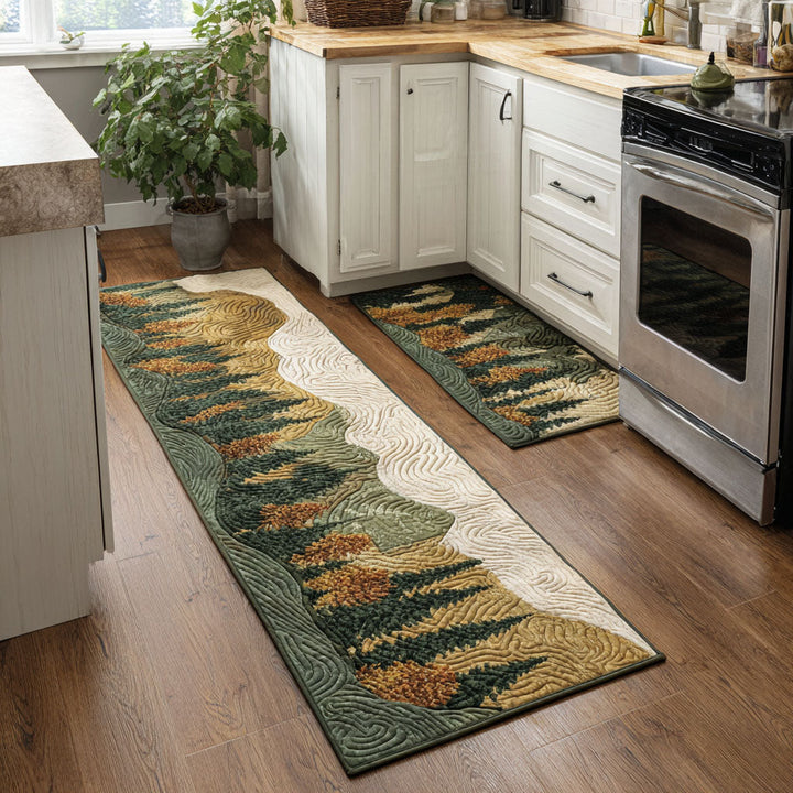 Tappeto da cucina antiscivolo con paesaggio alpino NCU0DK11687