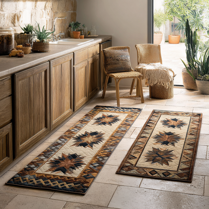 Tappeto da cucina antiscivolo con alba ambrata NCU0DK11053