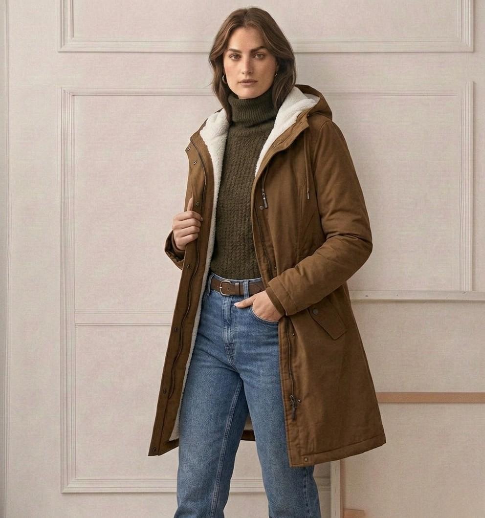 Beatrice - cappotto impermeabile con cappuccio da donna