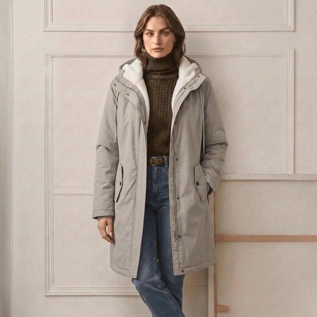 Cordelia - cappotto impermeabile con cappuccio da donna