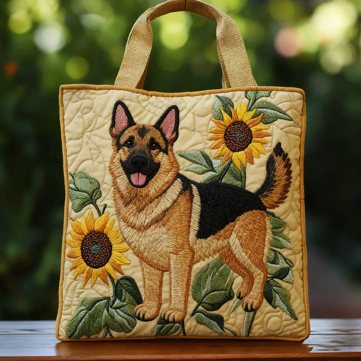 Sak Artisanal - Pastore Tedesco con motivo floreale