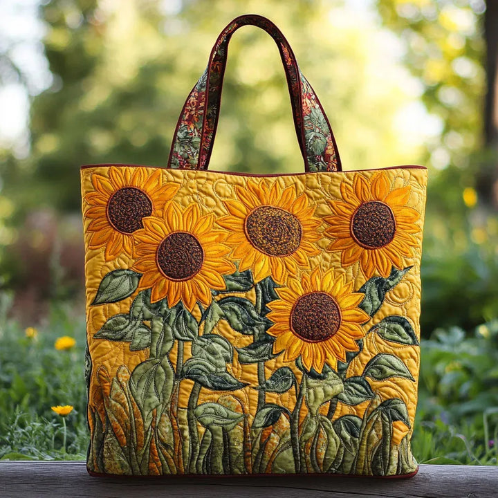 Borsa trapuntata classica - Girasole