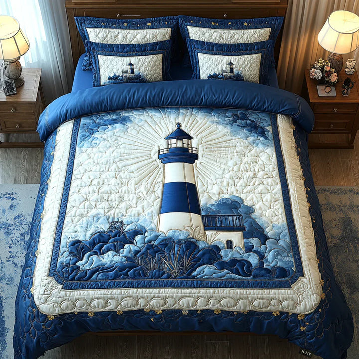 Copertura per letto trapuntata 3 pezzi - Brise du Phare