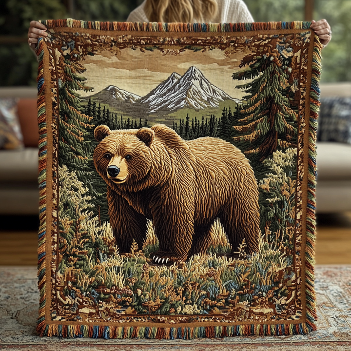 Coperte Woven con Charm Orso NCU0DV3910