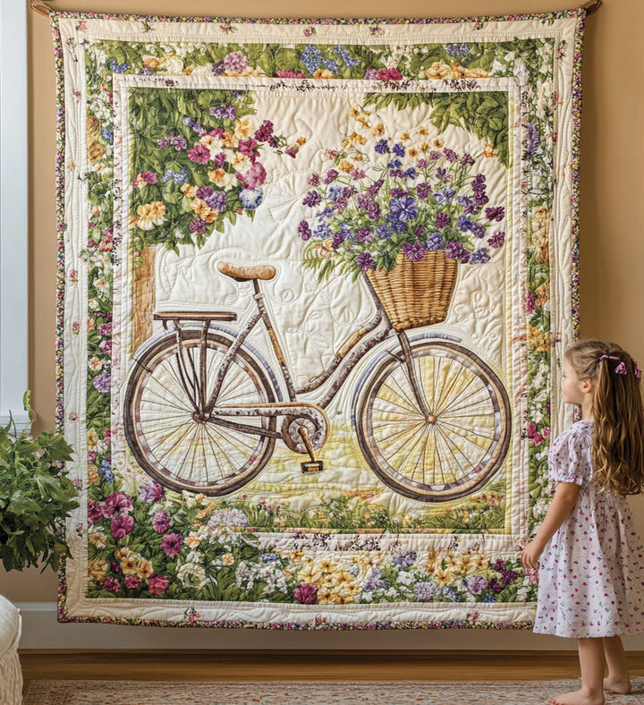 Arazzo Artistico Bicicletta Fiori NCU0PT813