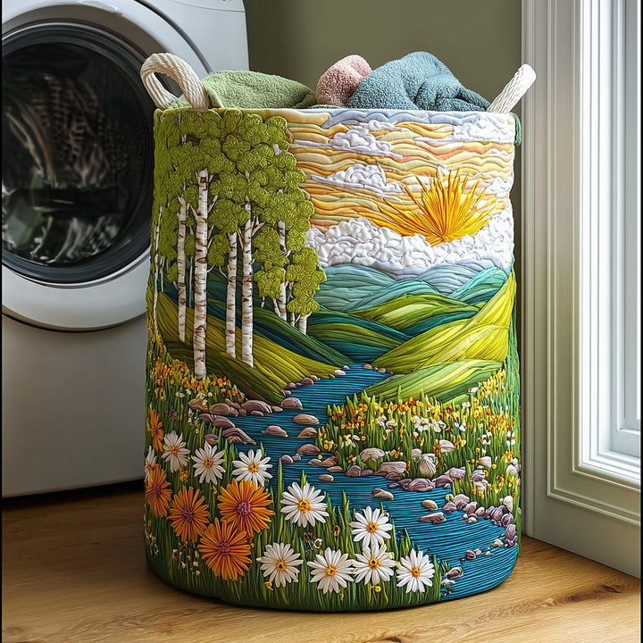 Cesto per la Biancheria Trapuntato Birch Sunrise NCU0TH2976