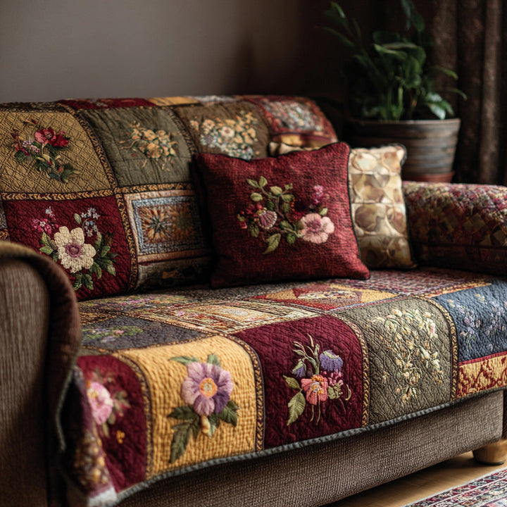 Copertura per Divano Trapuntata Blossom Cottage NCU0VL2994