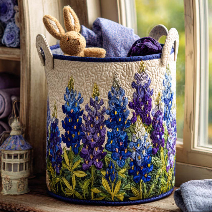 Cesto per la biancheria trapuntato Bluebonnet Dream Path NCU0NNT1301