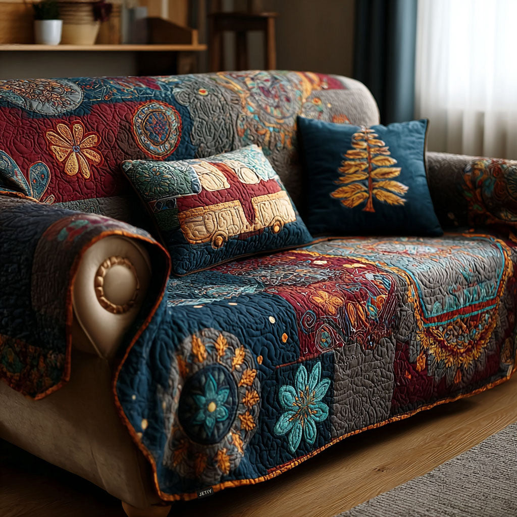 Copertura per Divano Trapuntata Boho Whispers NCU0PT10052