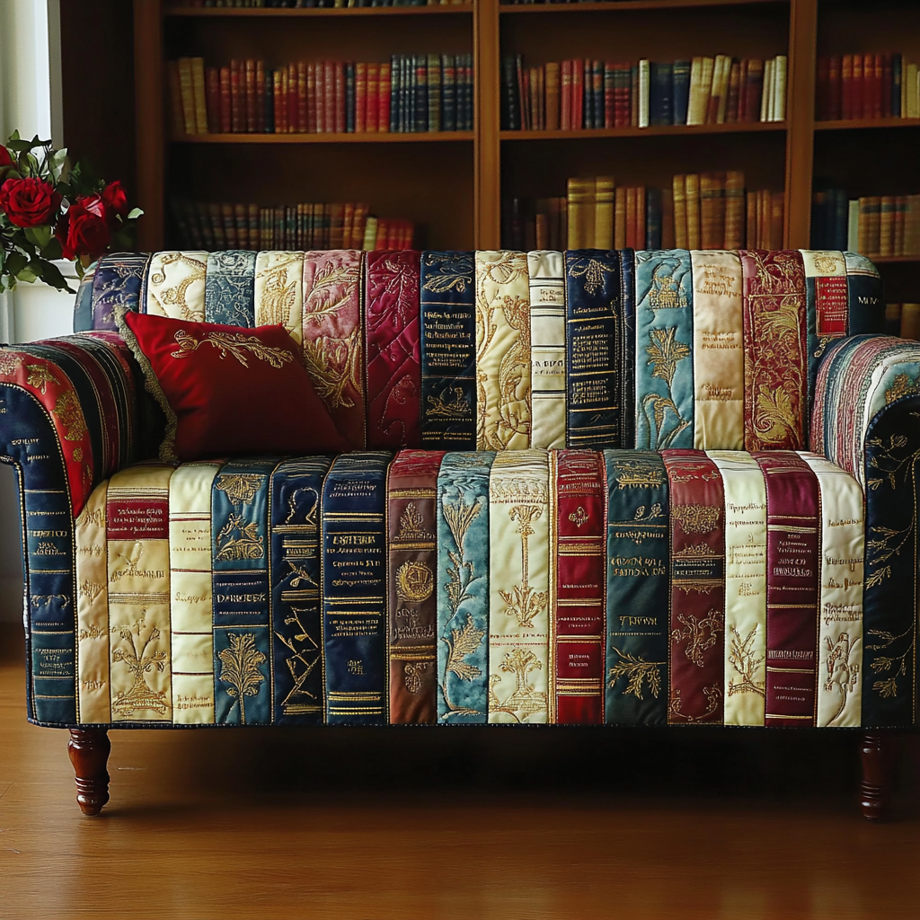 Copertura per Divano Trapuntata Book Circle NCU0DK11176