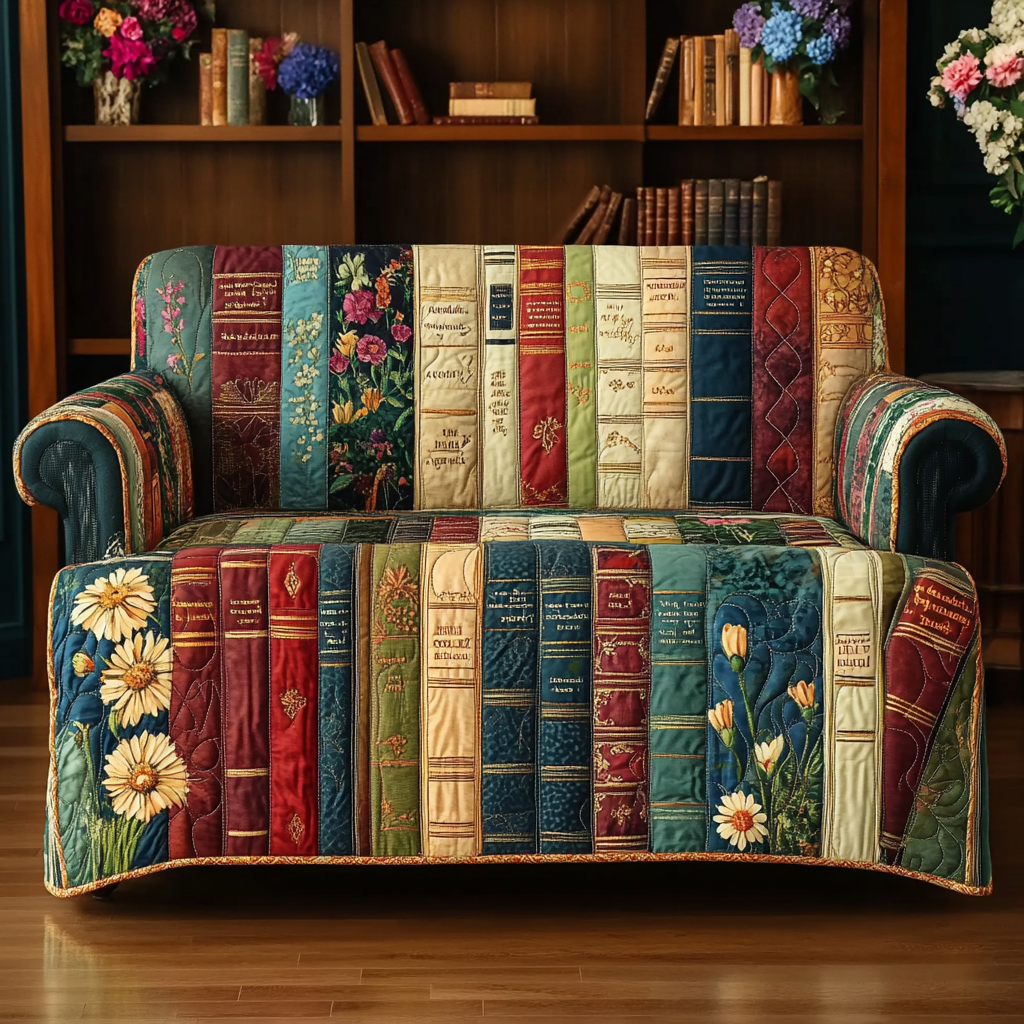 Copertura per Divano Trapuntata Book Haven NCU0DK11172