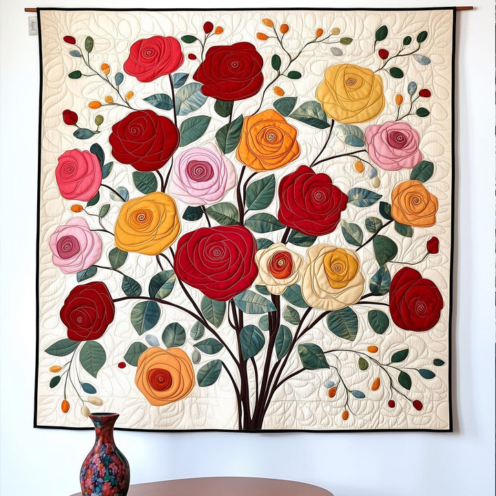 Bouquet di Rose Art Quilt Appeso NCU0PT815